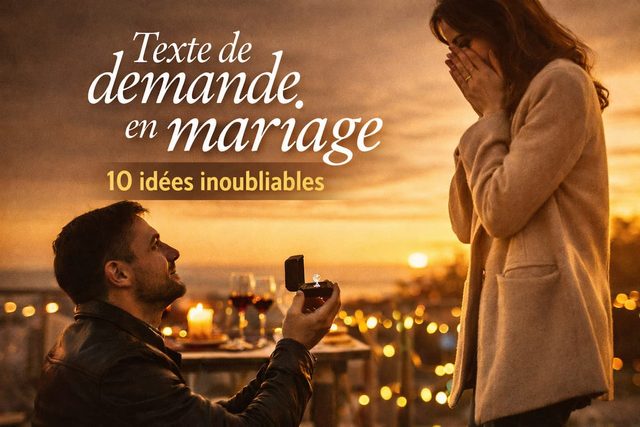 Texte demande en mariage : trouver les mots justes pour faire dire oui