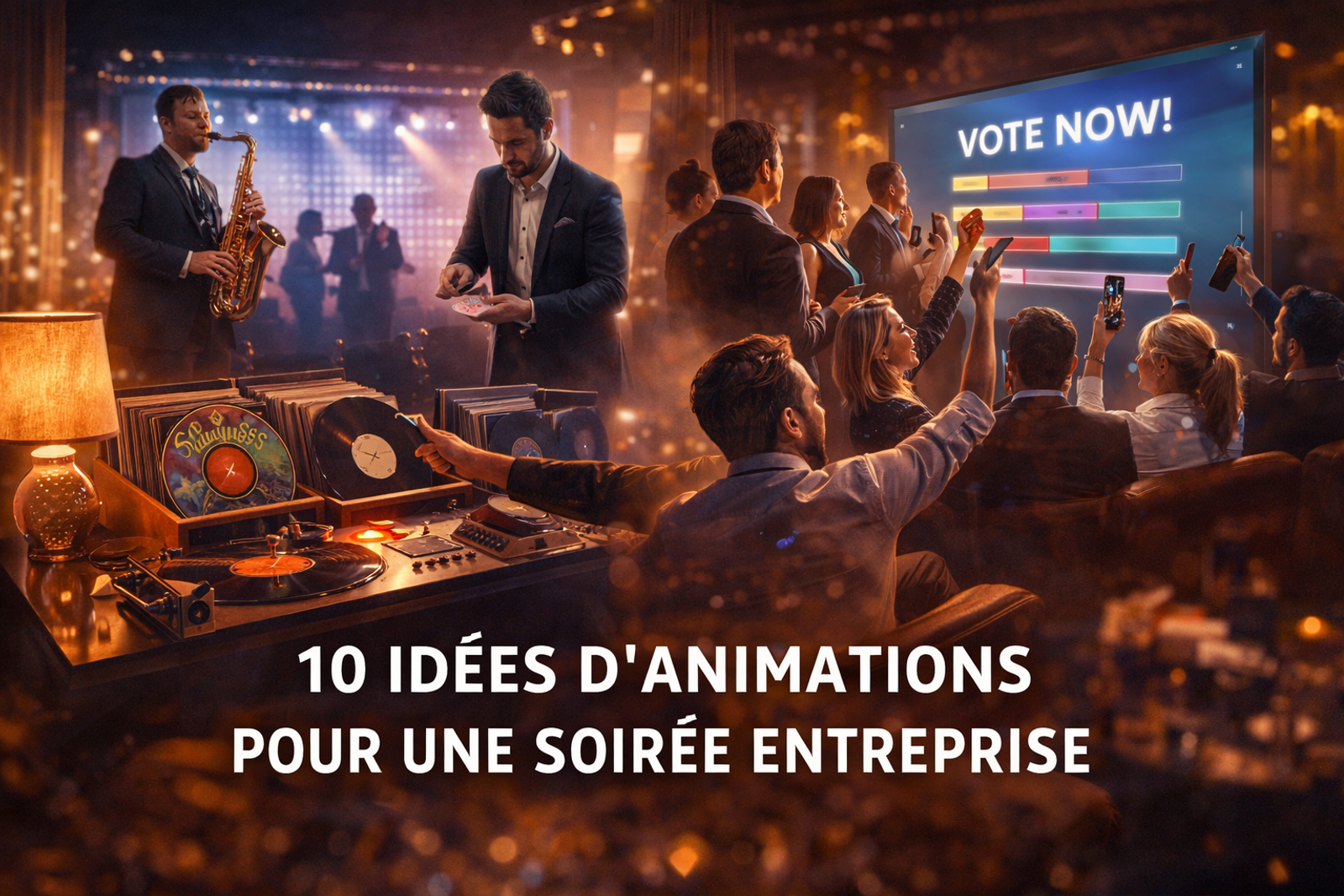 10 idées d’animations pour une soirée entreprise vraiment réussie