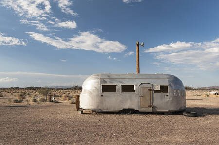 caravane airstream dans Bagdad café