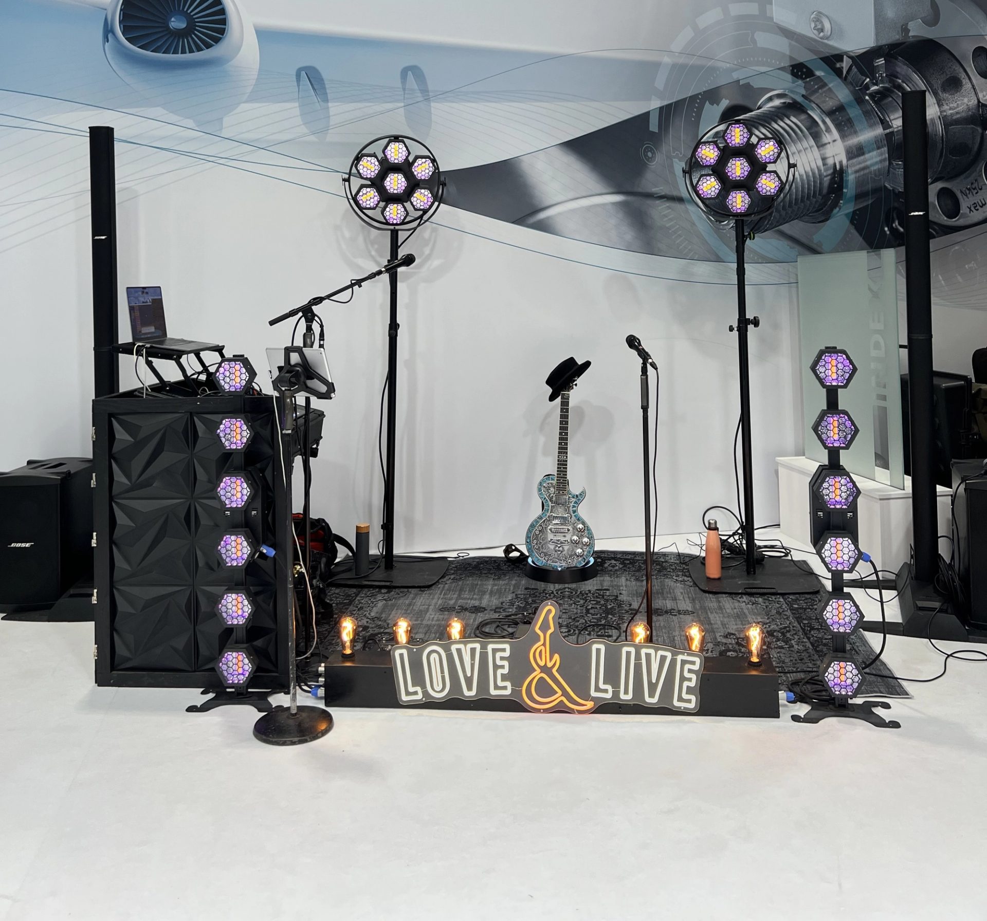 Installation Love & Live sur un salon professionnel d'industriels