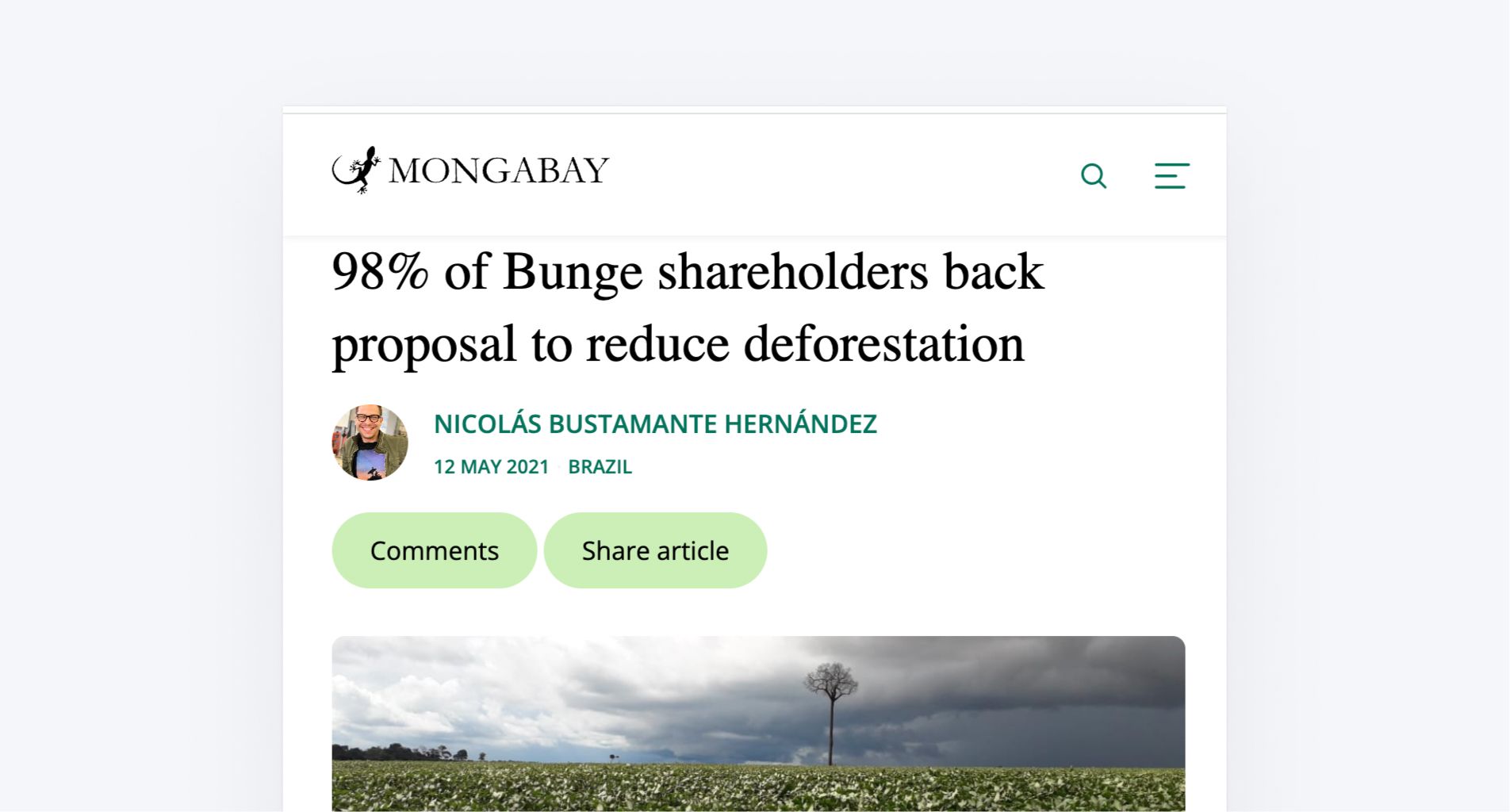 Headline Mongabay