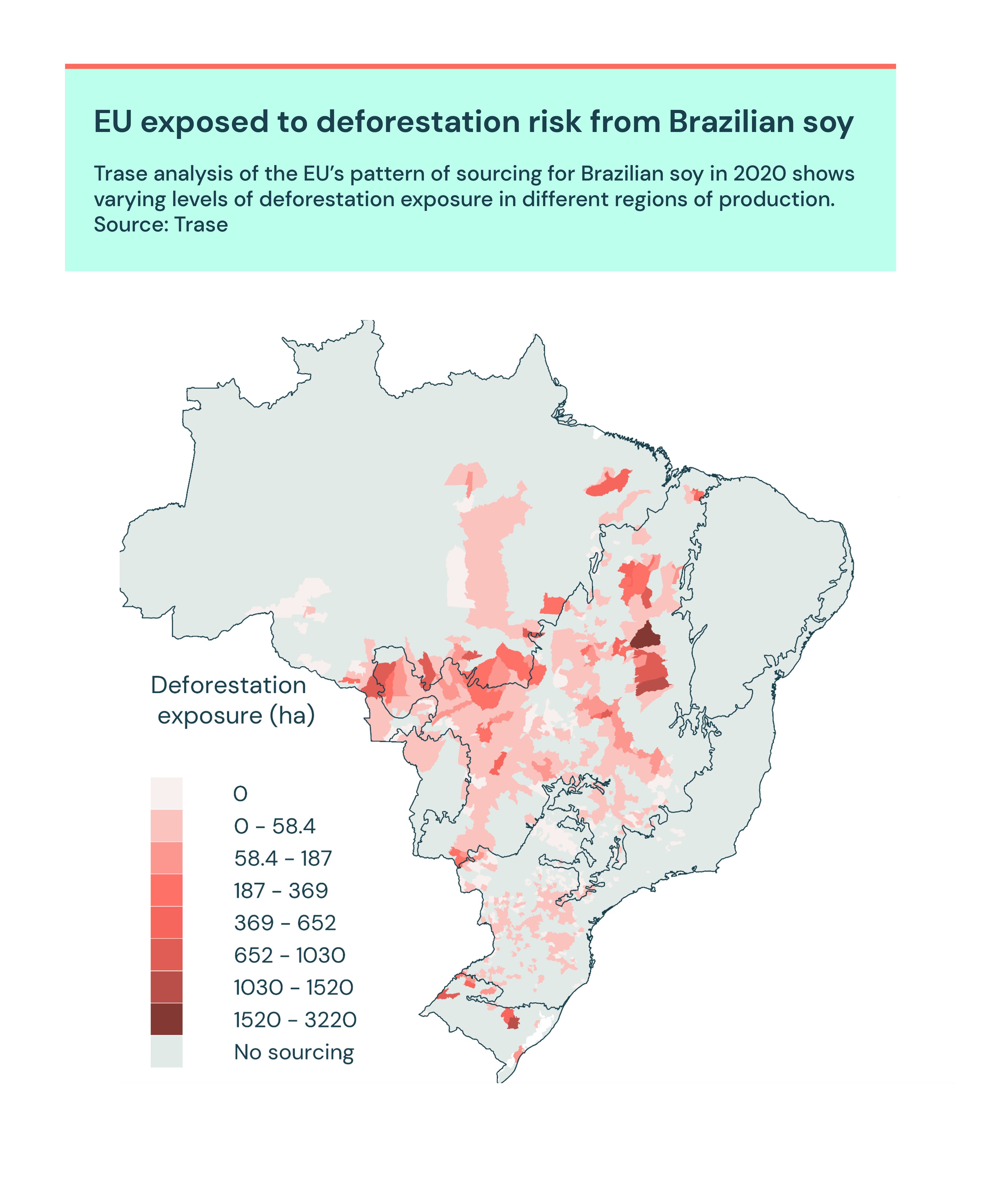 EU exposed to deforestation risk from Brazilian soy