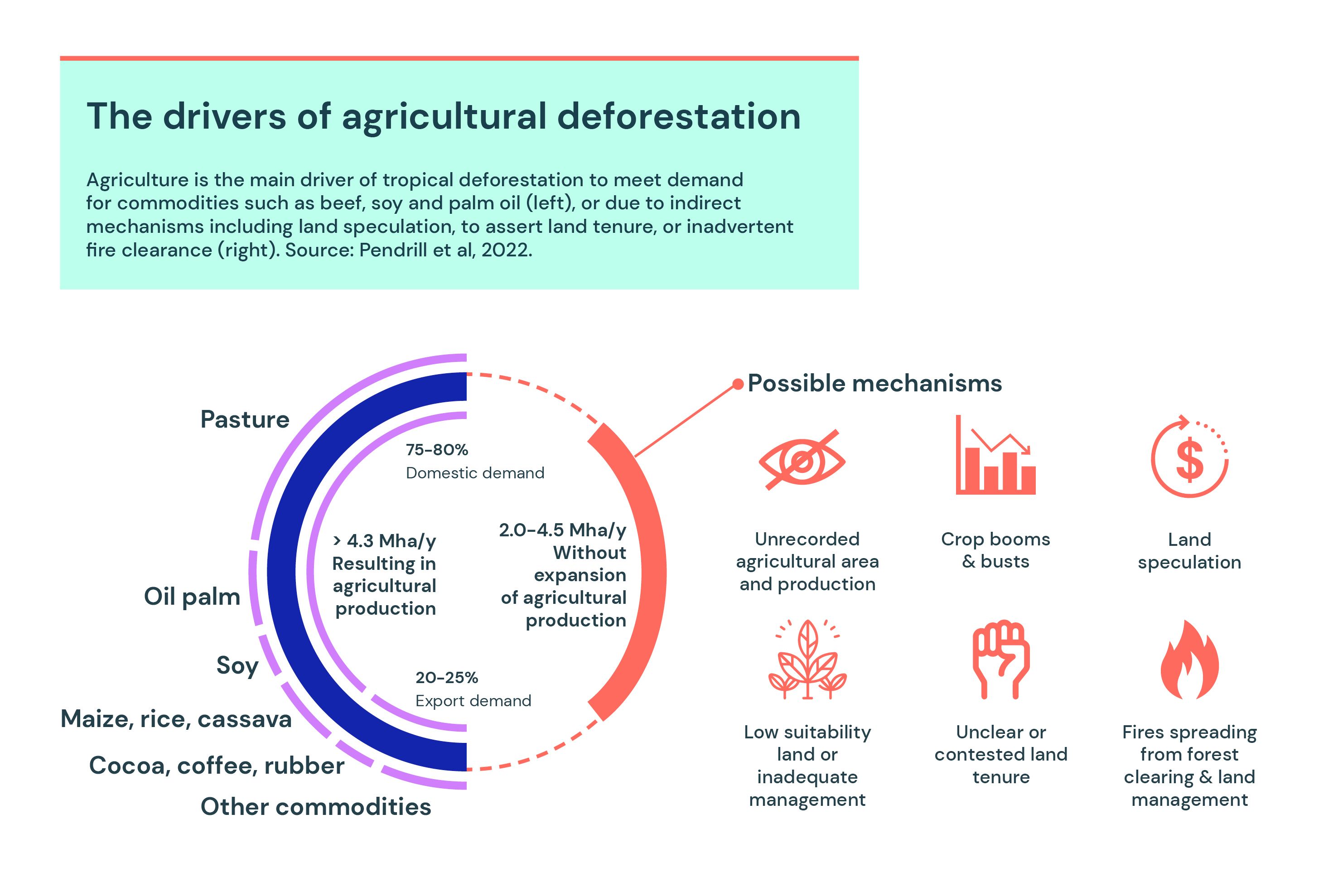The drivers of agricultural deforestation