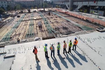 tradies at the construction site