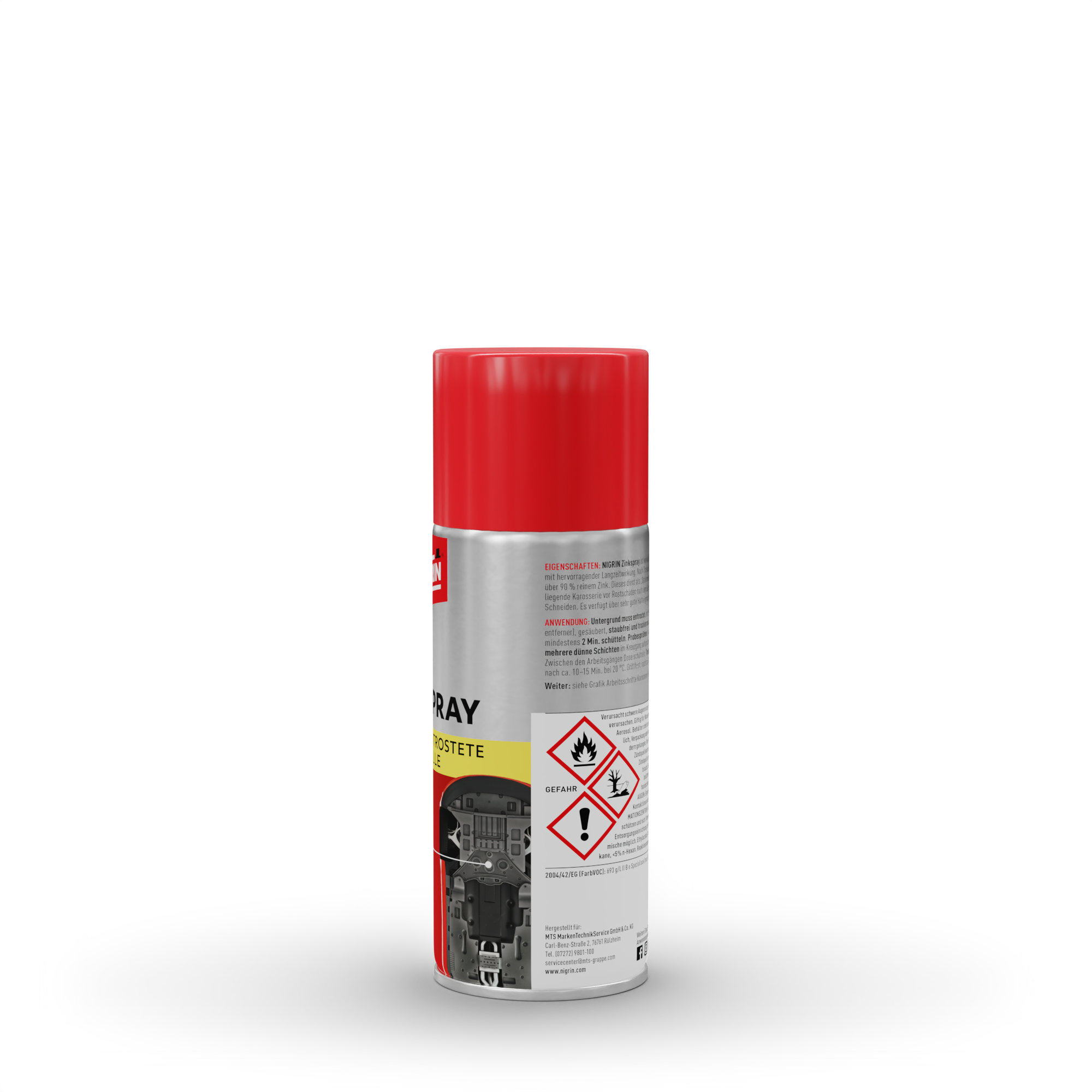 Chamäleon Zink-Spray Grundierung 3x400ml – Rostschutz 1K Für Eisenmetalle, Silber Matt