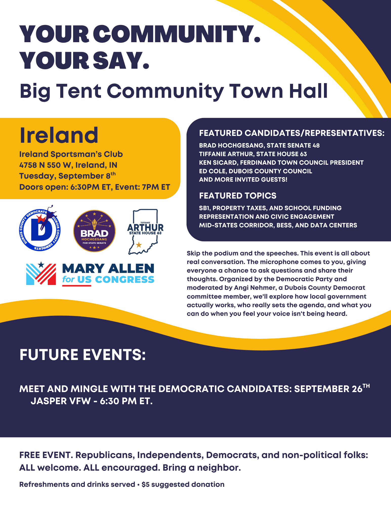 Big Tent Town Hall: "Your Community, Your Say" (Ireland) event image