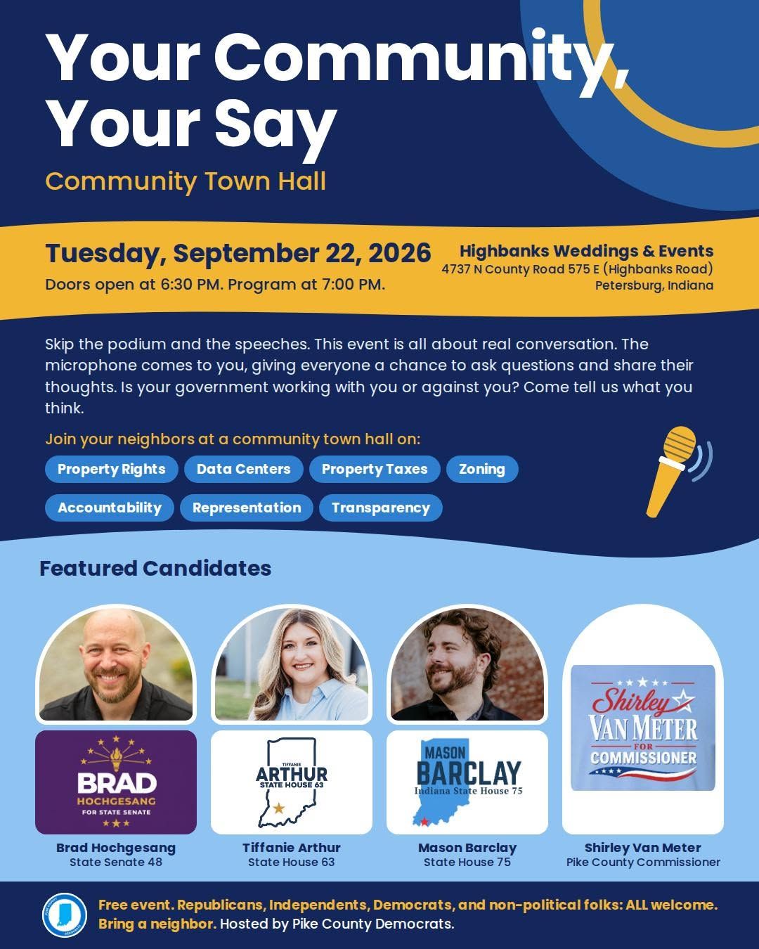 Your Community, Your Say: Petersburg town hall event image