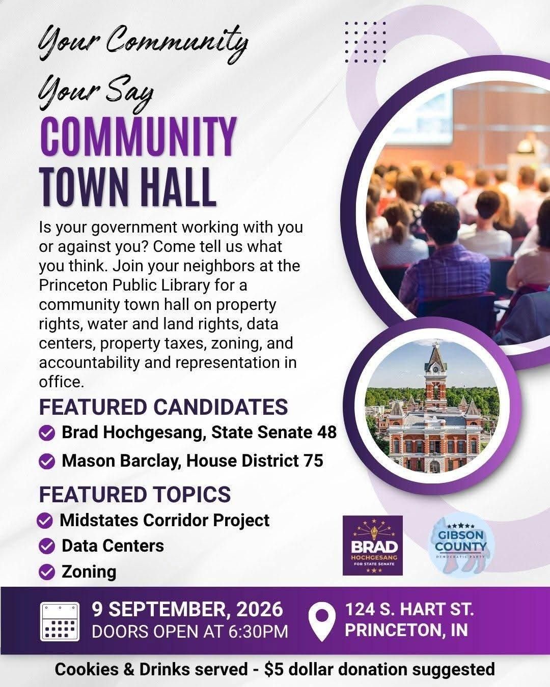 Big Tent Town Hall: "Your Community, Your Say" (Princeton) event image