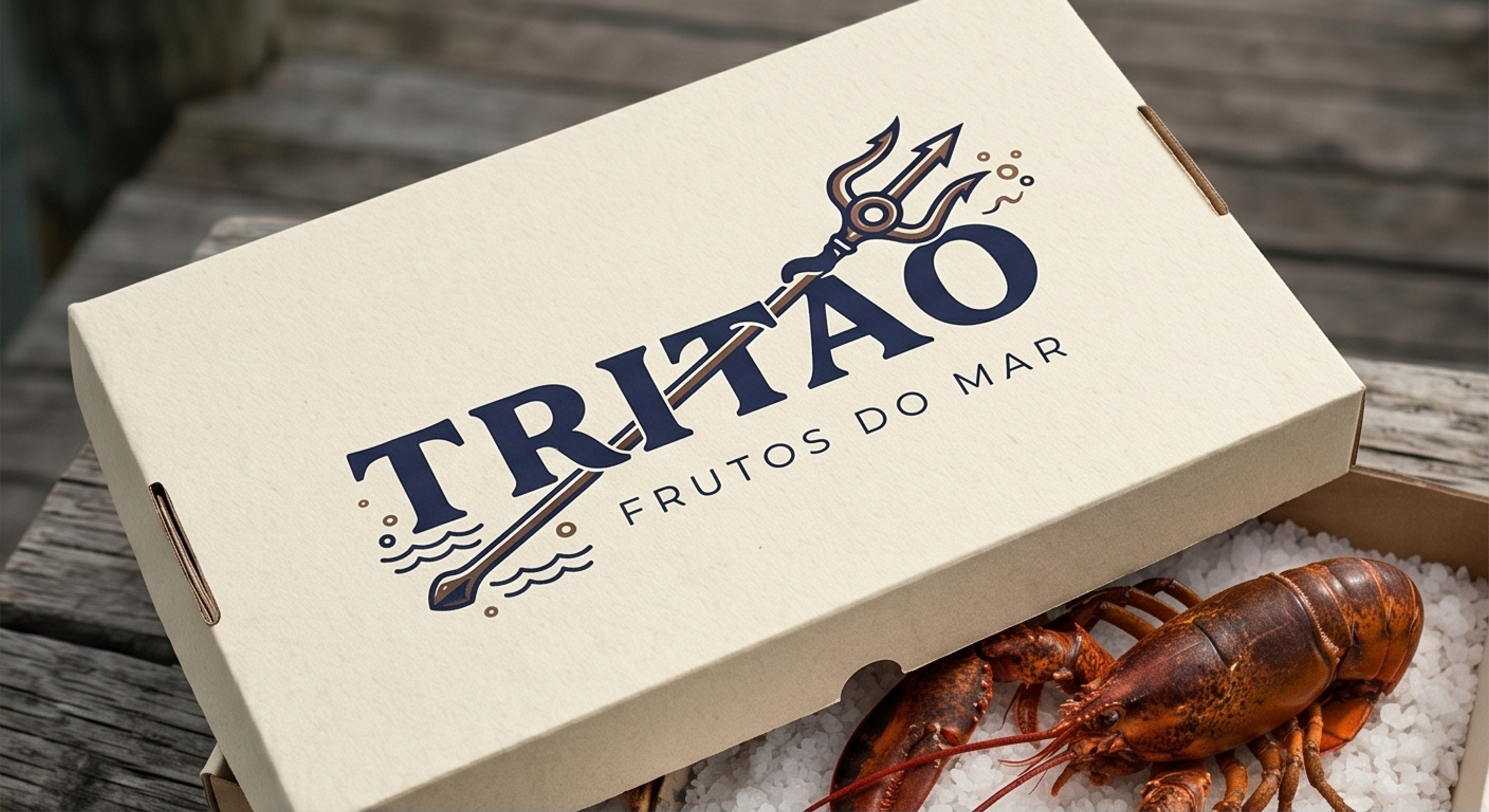 Tritão Restaurante: aplicação da identidade visual