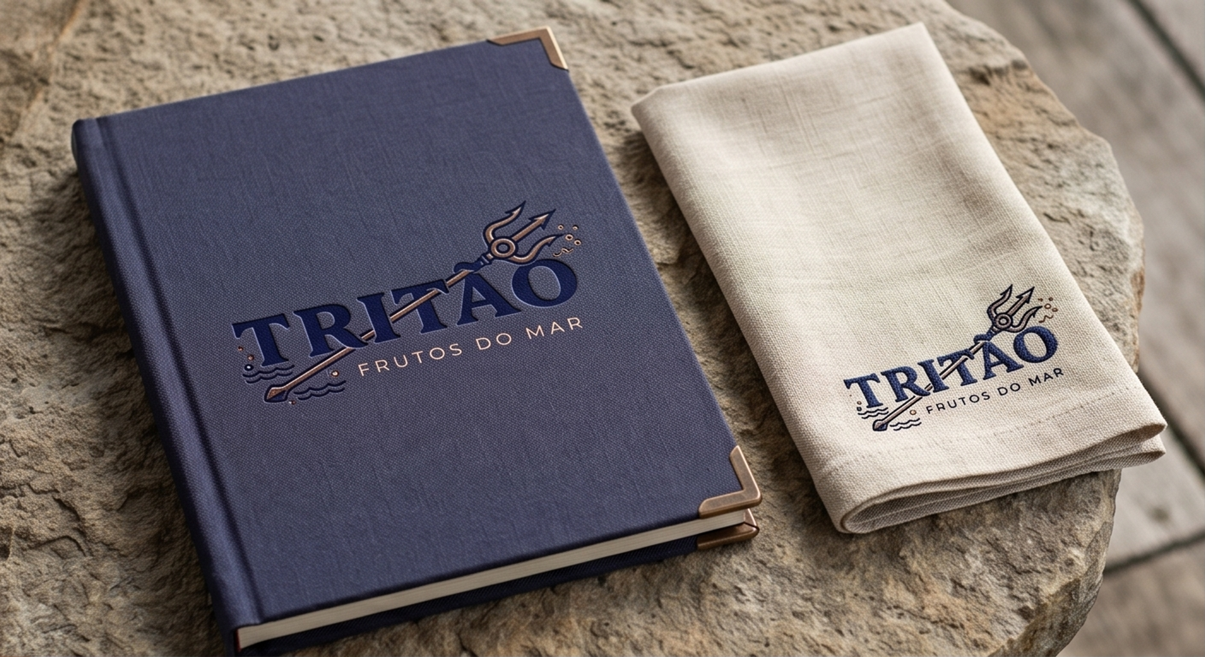 Tritão Restaurante: aplicação da identidade visual
