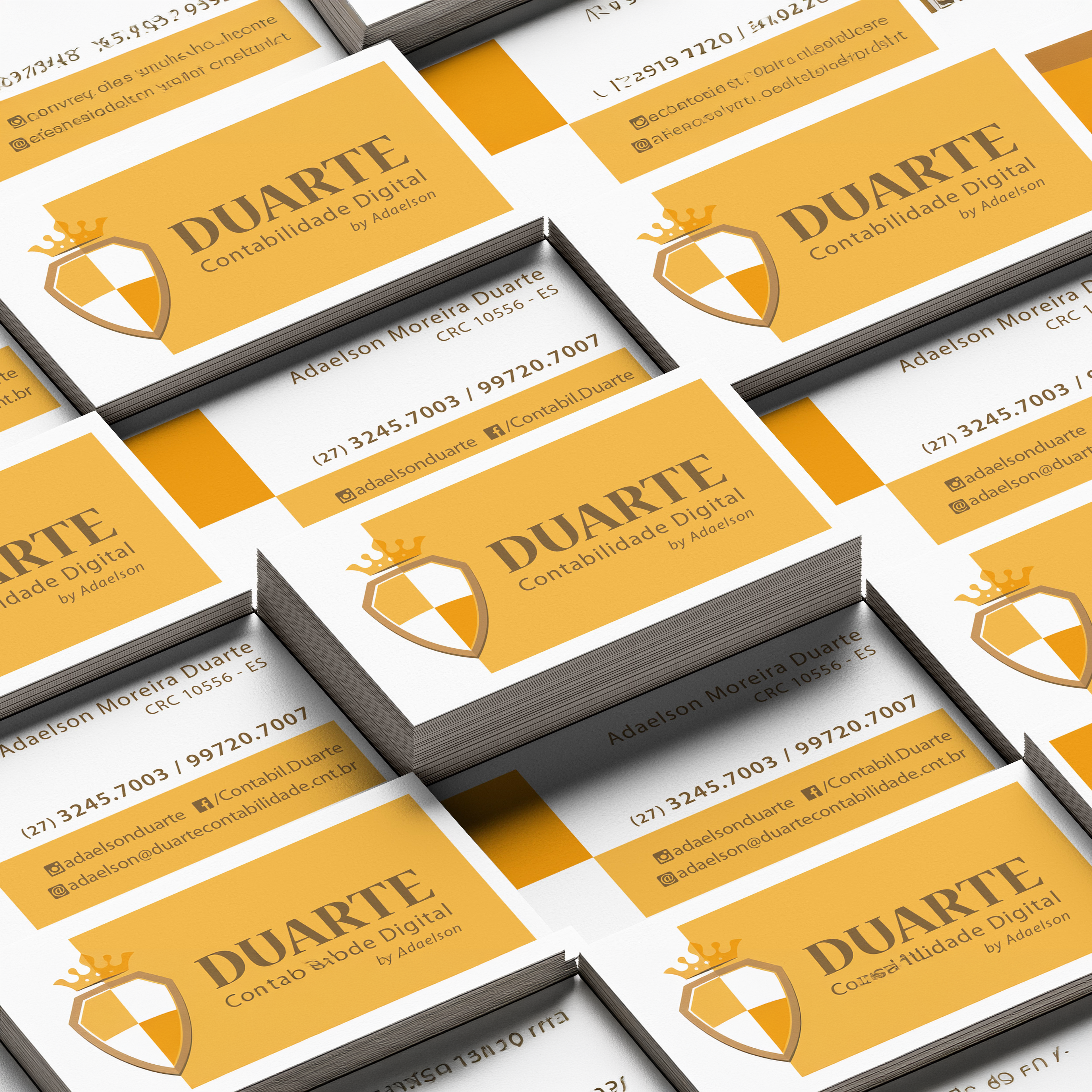 Duarte Contabilidade: aplicação da identidade visual