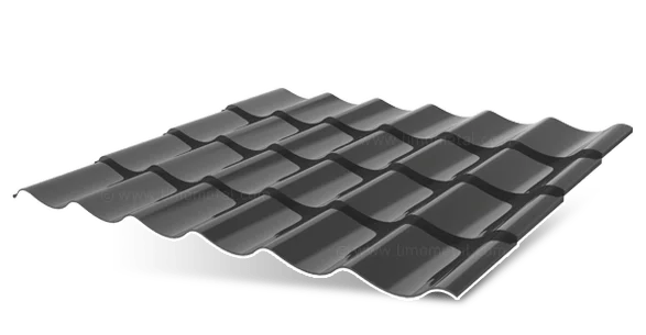 Sheet metal tiles "Una"