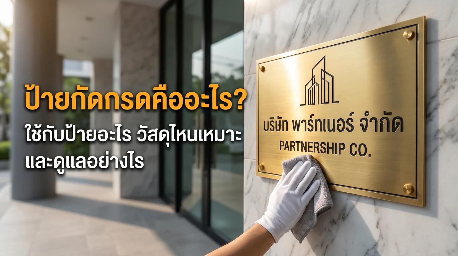 ป้ายกัดกรดคืออะไร? ใช้กับป้ายอะไร วัสดุไหนเหมาะ และดูแลอย่างไร