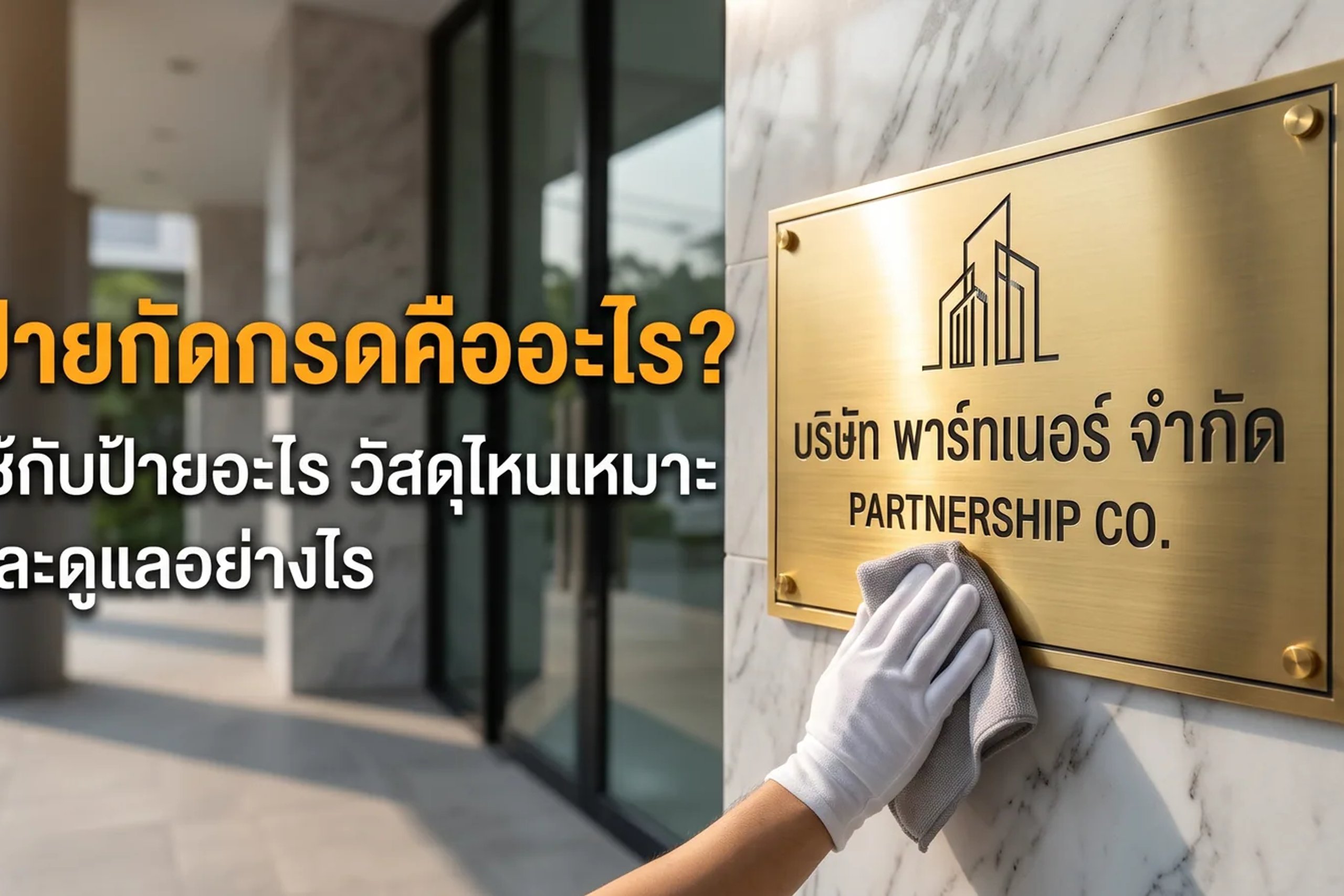 ป้ายกัดกรดคืออะไร? ใช้กับป้ายอะไร วัสดุไหนเหมาะ และดูแลอย่างไร
