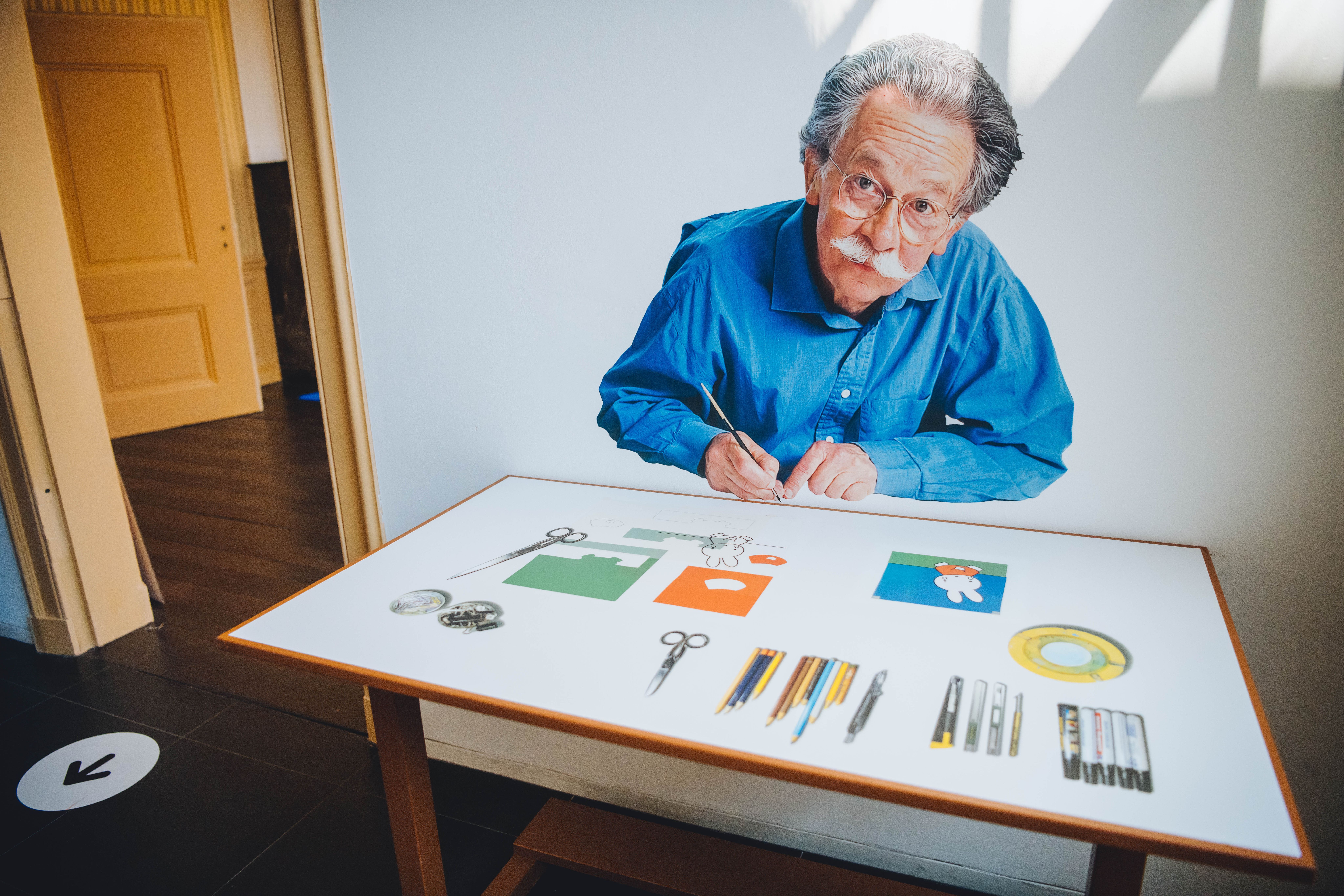 dick bruna's tekentafel in het museum