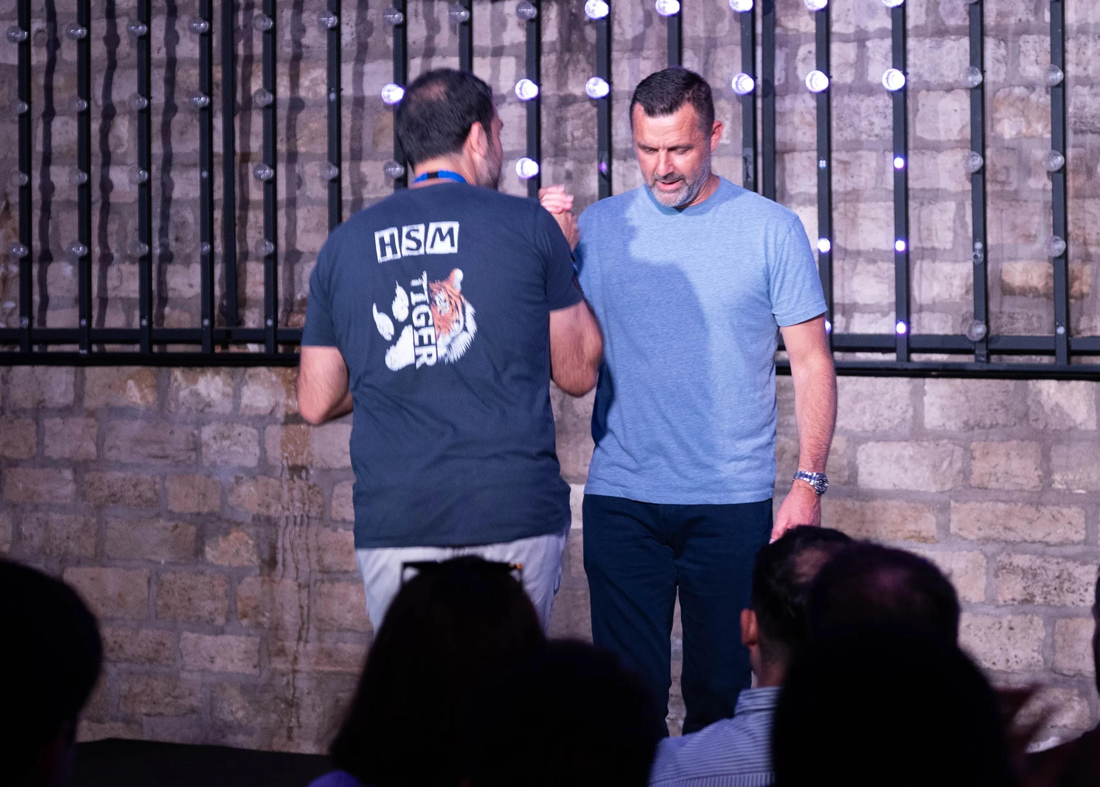 Two speakers sharing the stage at Sui Connect Paris