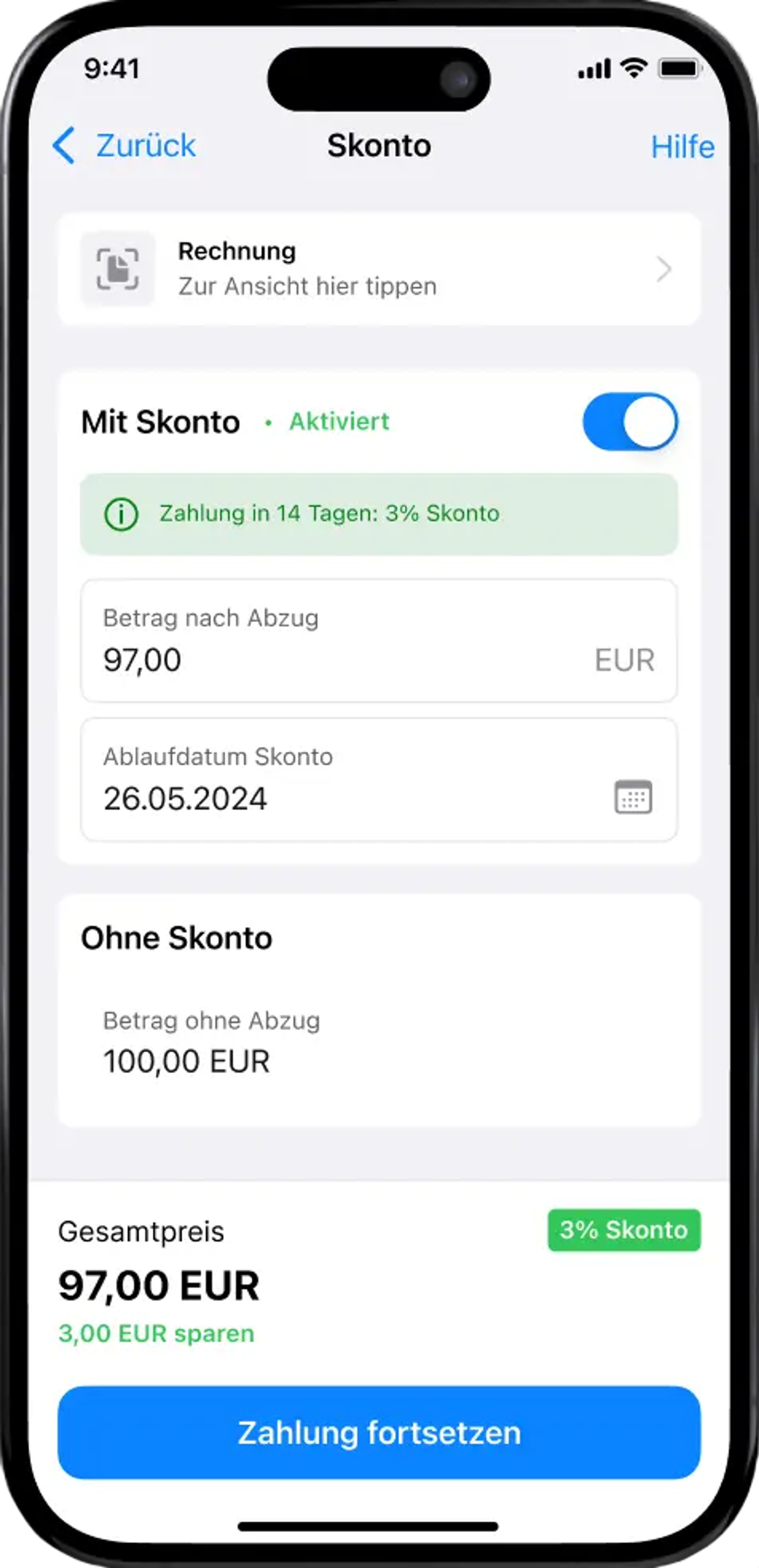 Der intelligente Skonto-Rechner der Zukunft