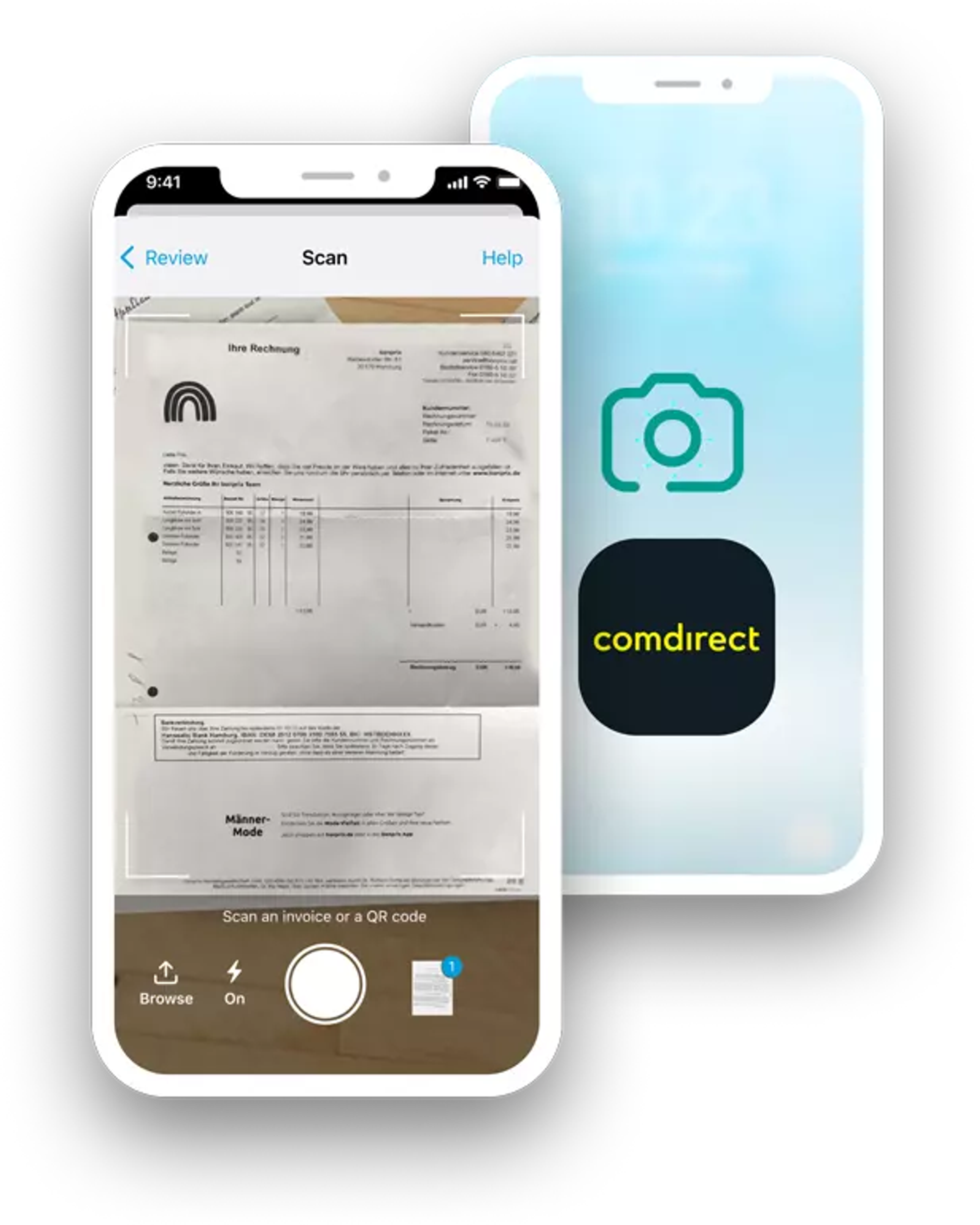 Fotoüberweisung comdirect