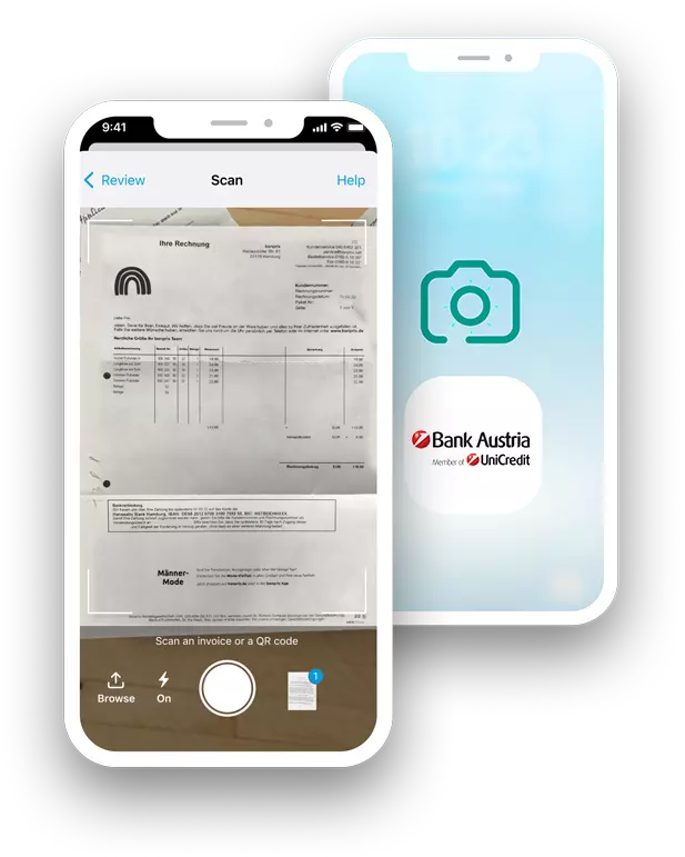 Fotoüberweisung Bank Austria UniCredit