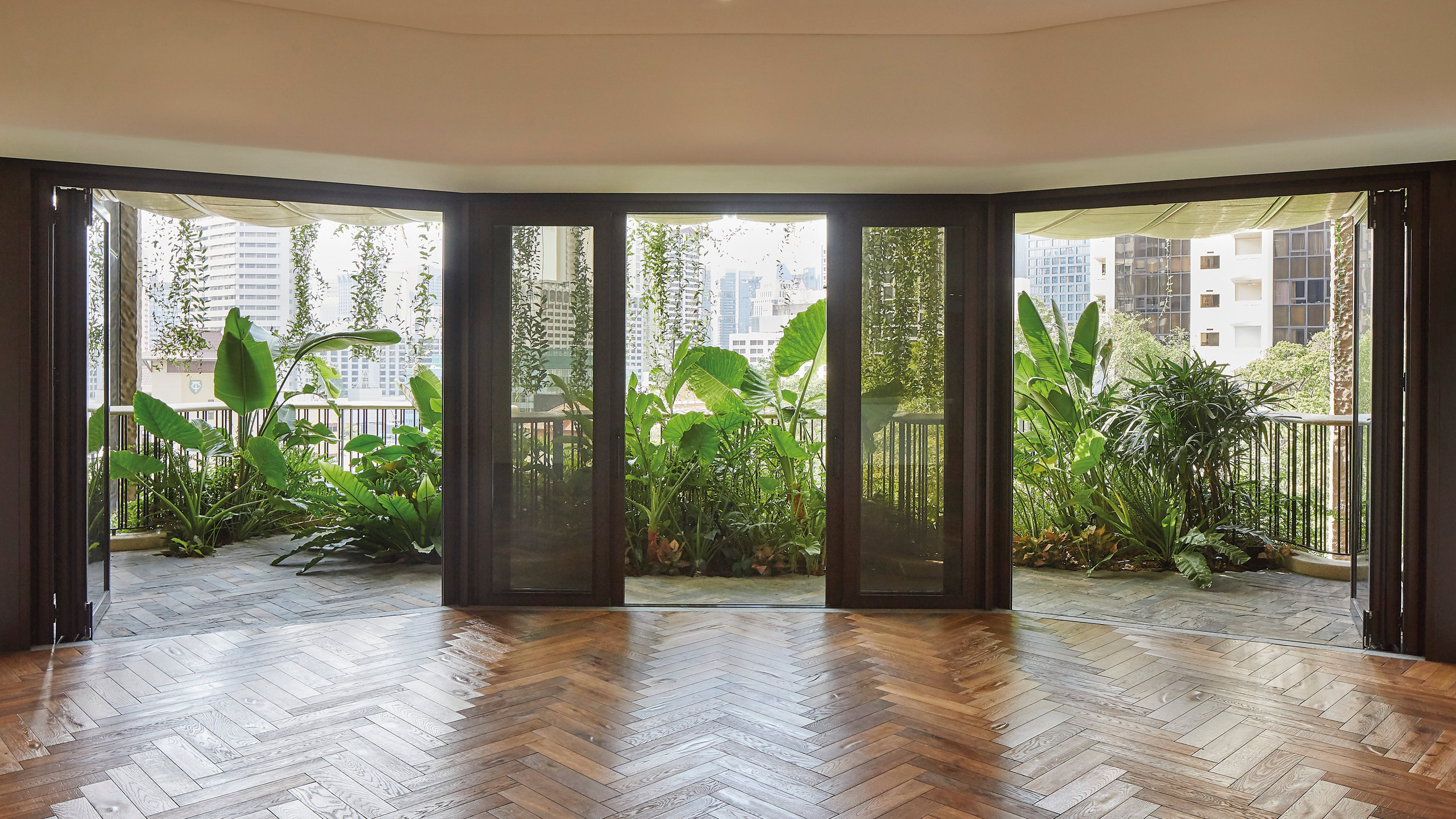 EDEN interior with handcrafted parquet floor