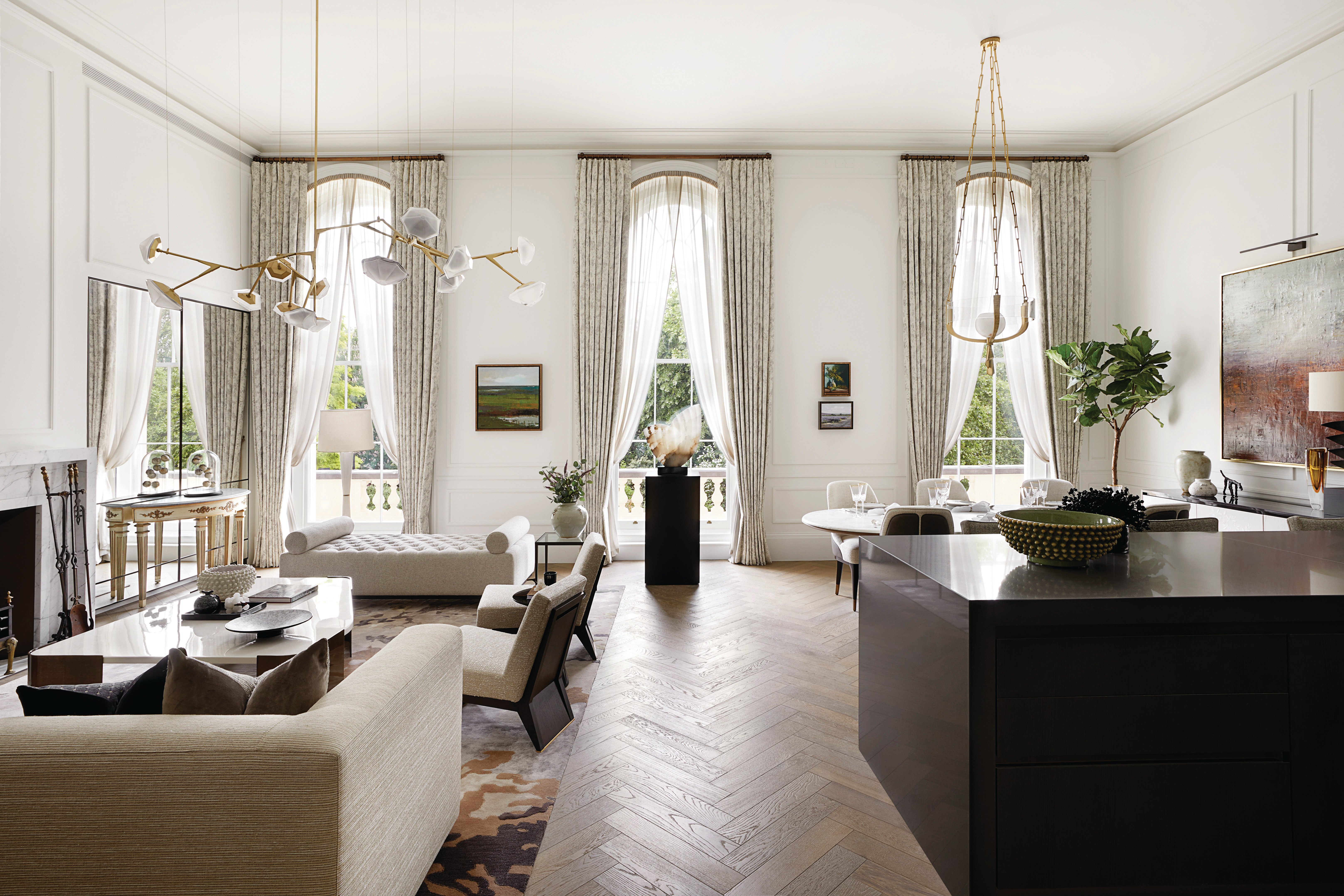 Tolland herringbone floor at Regent’s Crescent