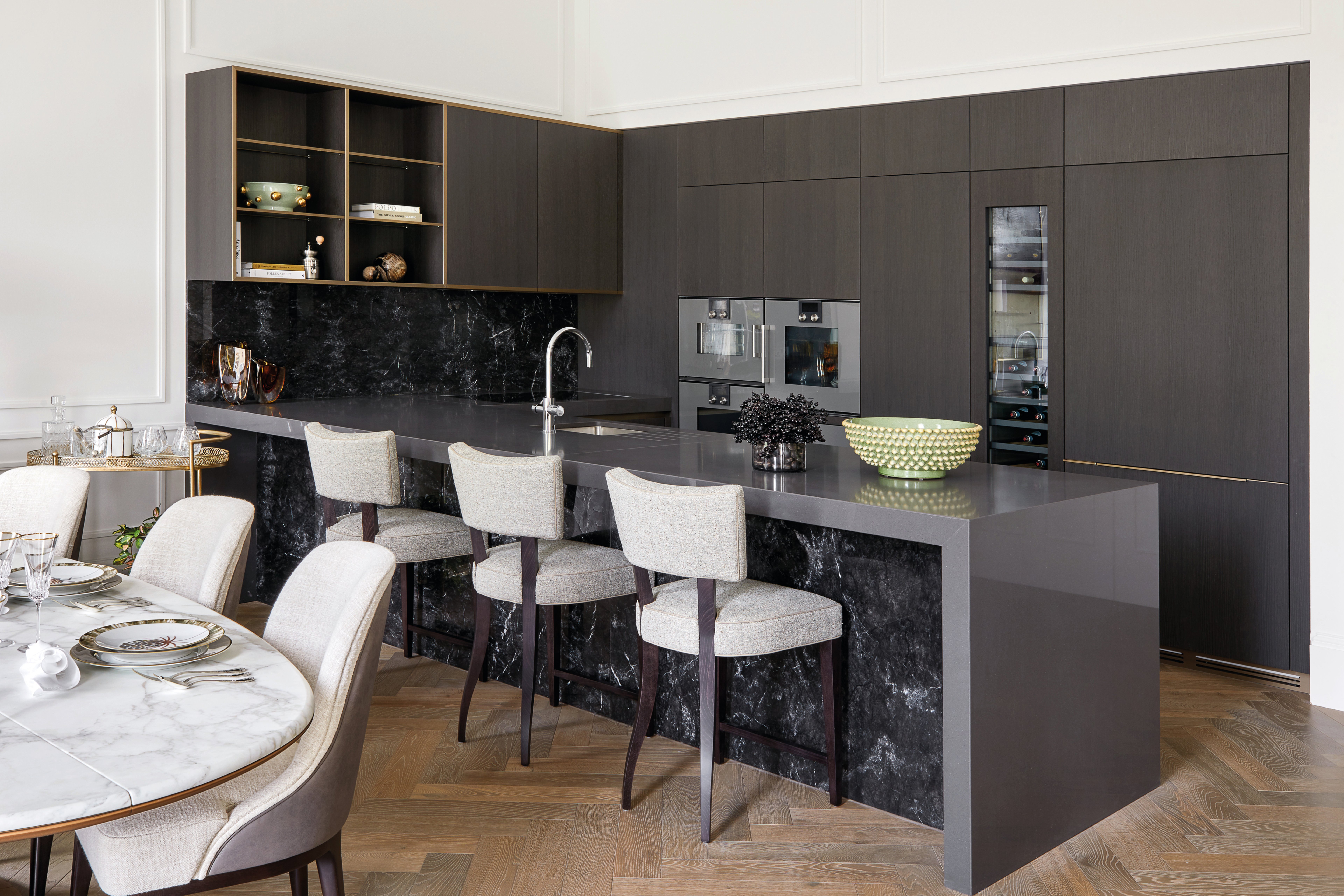 Regent’s Crescent interior with oak flooring