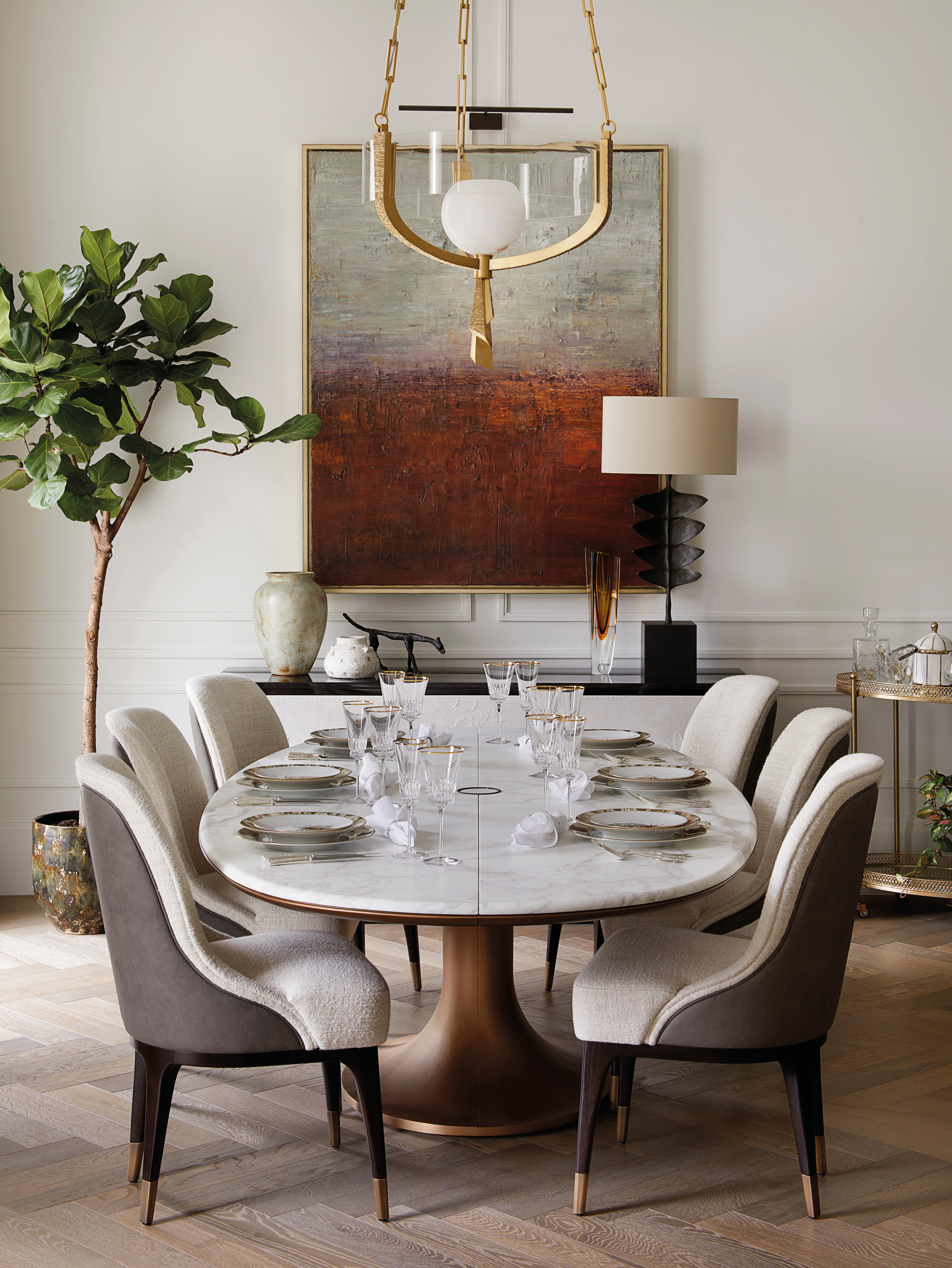 Tolland herringbone floor at Regent’s Crescent