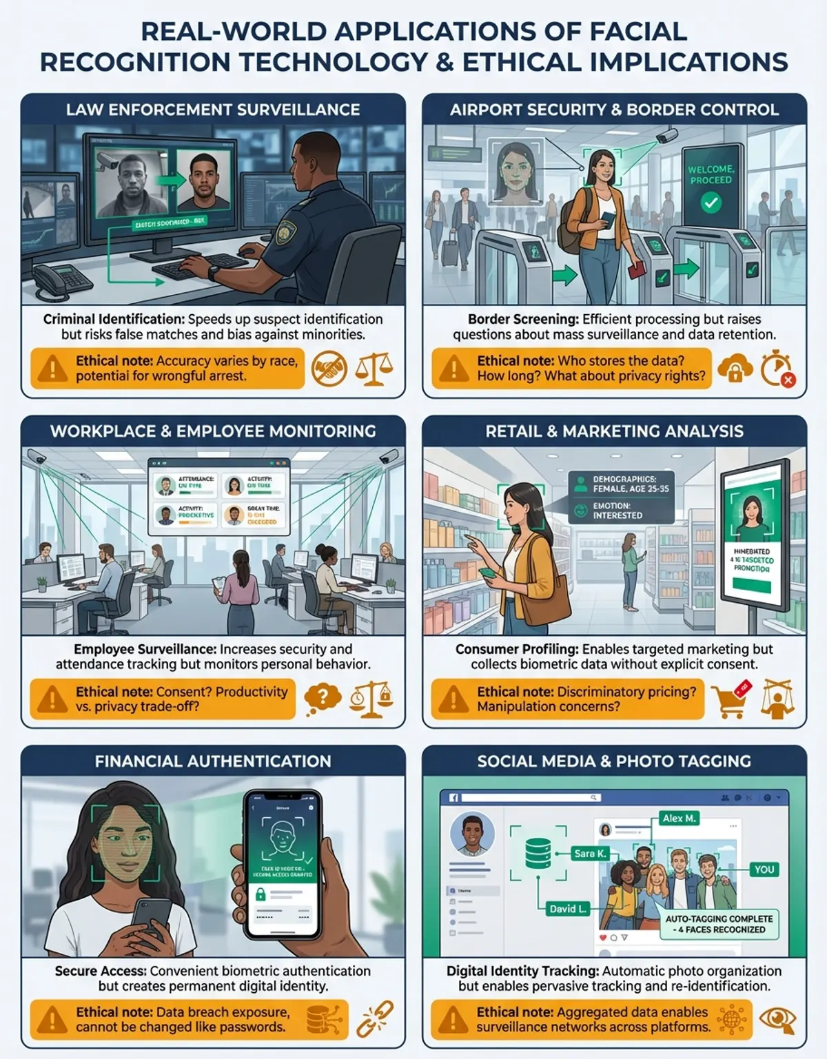 ethical issues with face recognition - Rights protection and civil liberties
