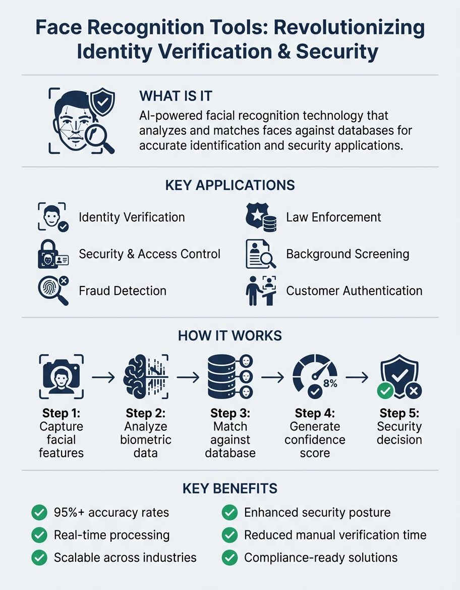 Modern face recognition technology dashboard displaying real-time security monitoring