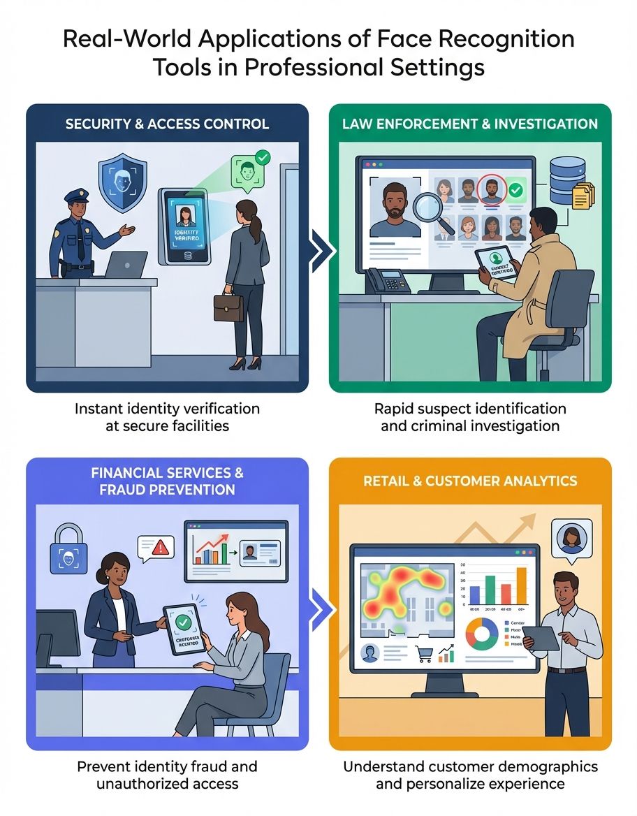 Comparison chart of different face recognition deployment models
