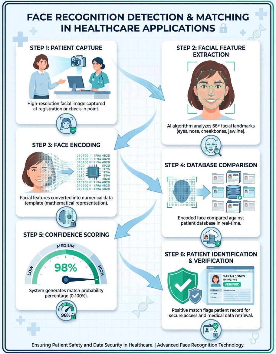 Face recognition in healthcare applications - Data security and biometric protection