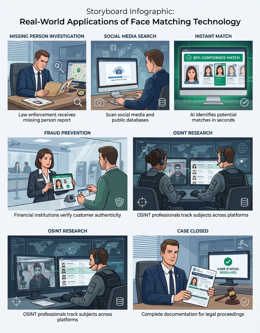 Screenshot showing reverse image search results with multiple matching photos across different websites