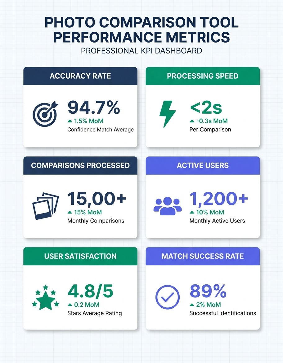 Infographic showing photo comparison tool - Statistics/Data