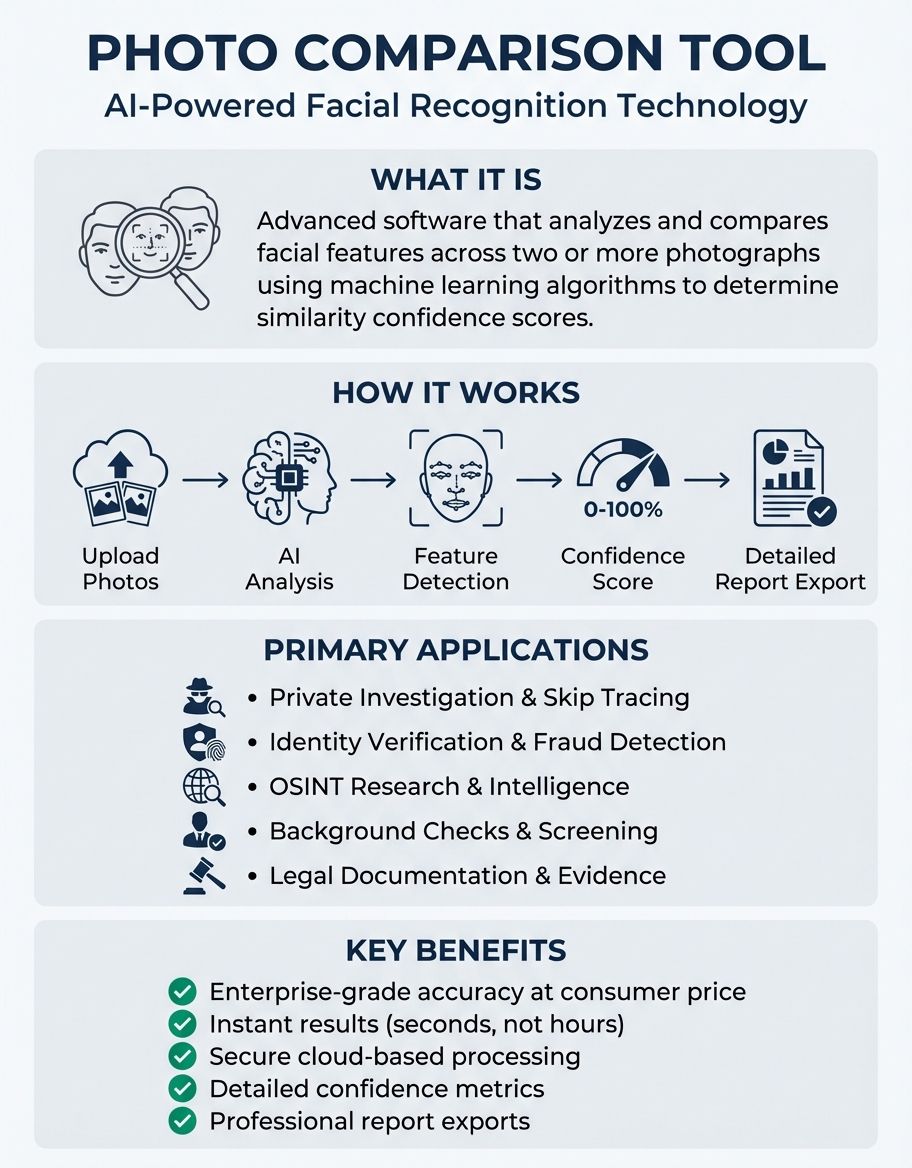 Infographic showing photo comparison tool - Hero/Overview