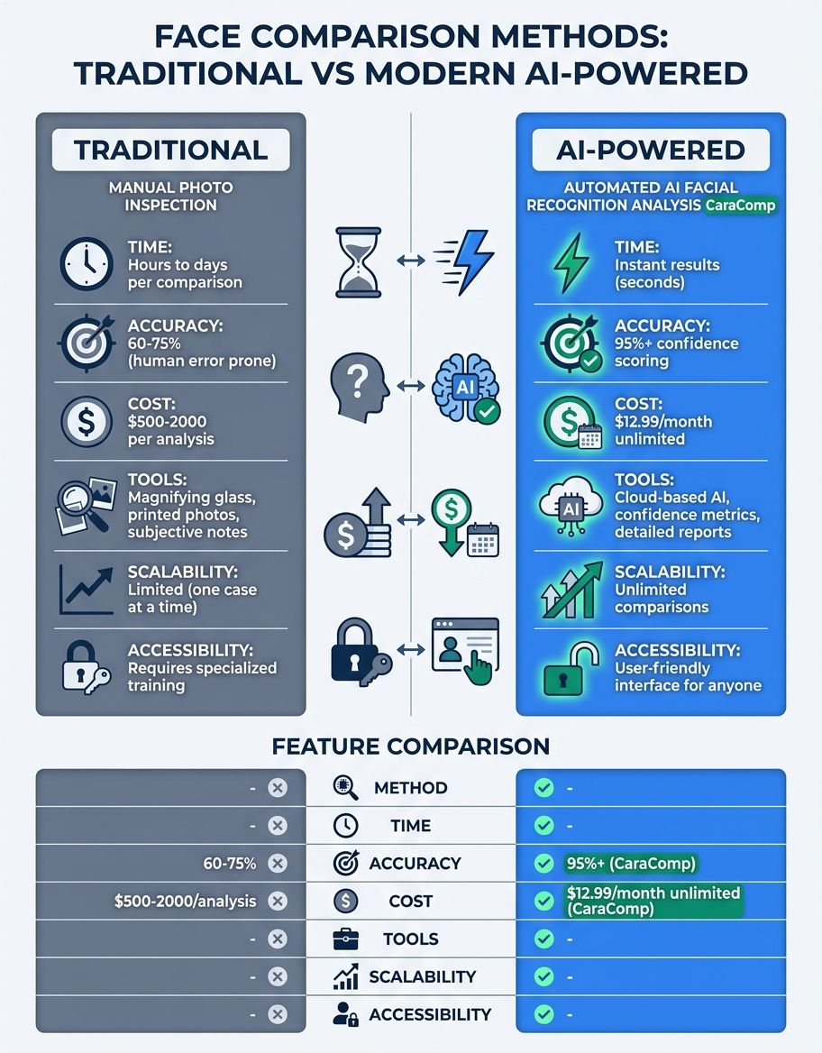 Facial recognition technology visualization