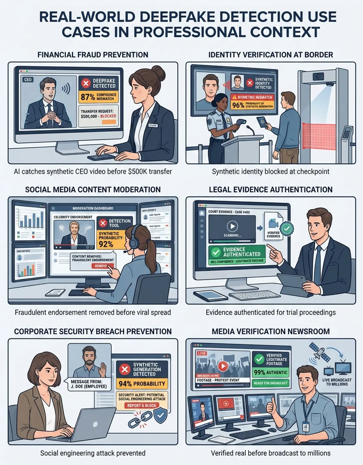 Real-world applications of deepfake technology in various industries and use cases