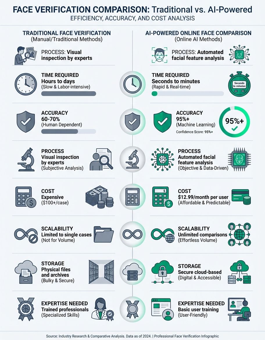 Face comparison online - Image quality and preprocessing