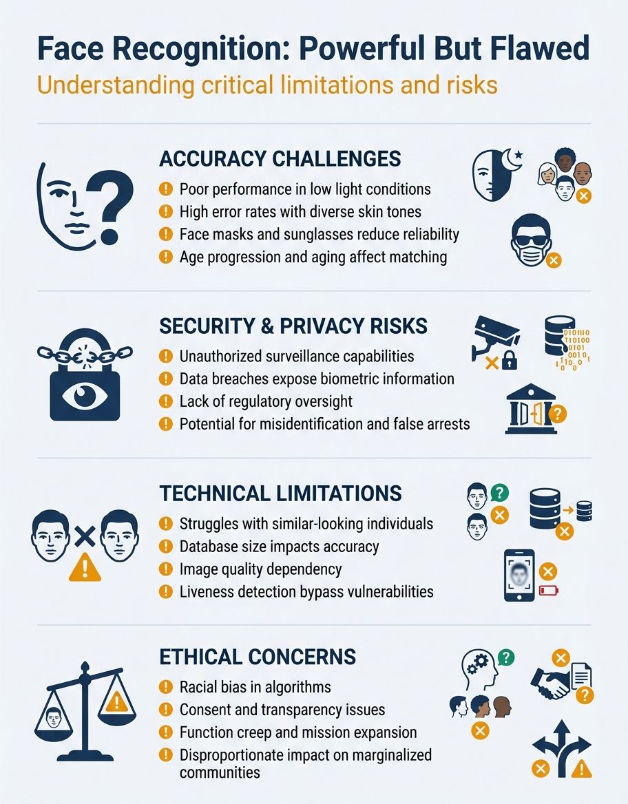 Comprehensive overview of facial recognition technology limitations