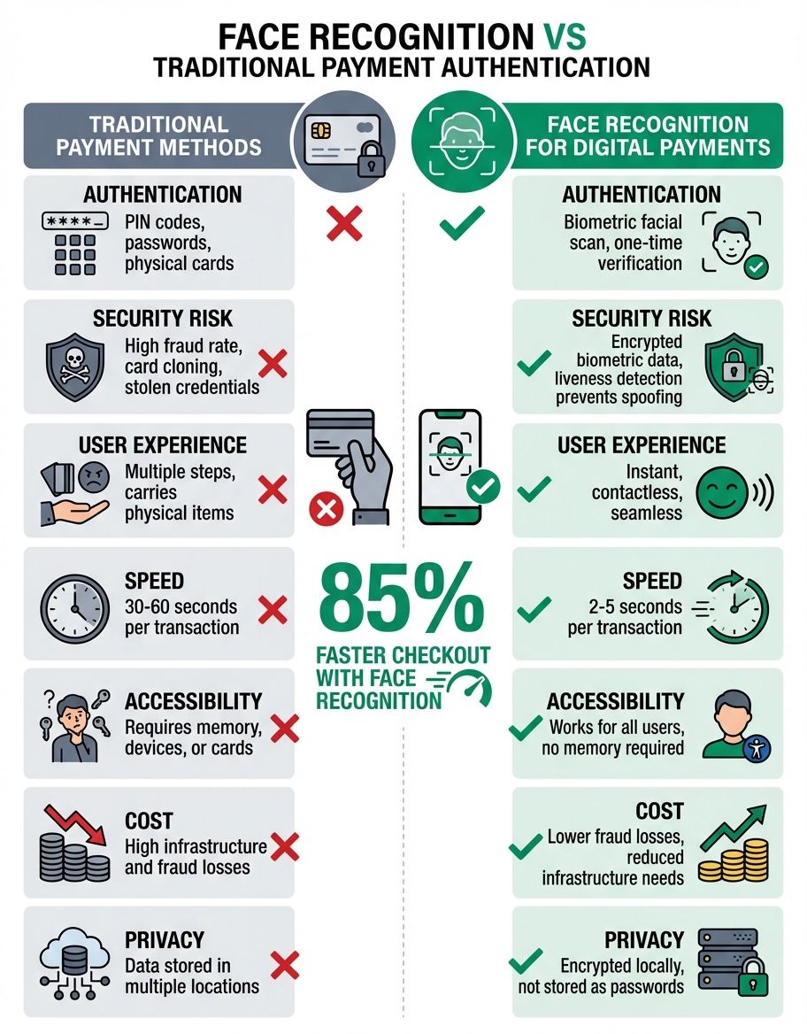 face recognition for digital payments - technology comparison