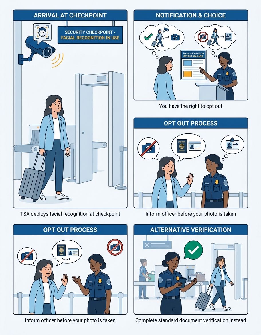 tsa facial recognition opt out - Use Case/Application