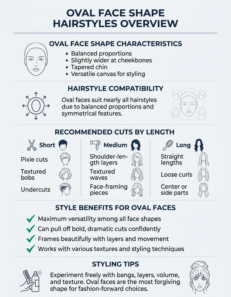 Oval Face Shape Hairstyles: The Best Cuts and Styles for Every Length