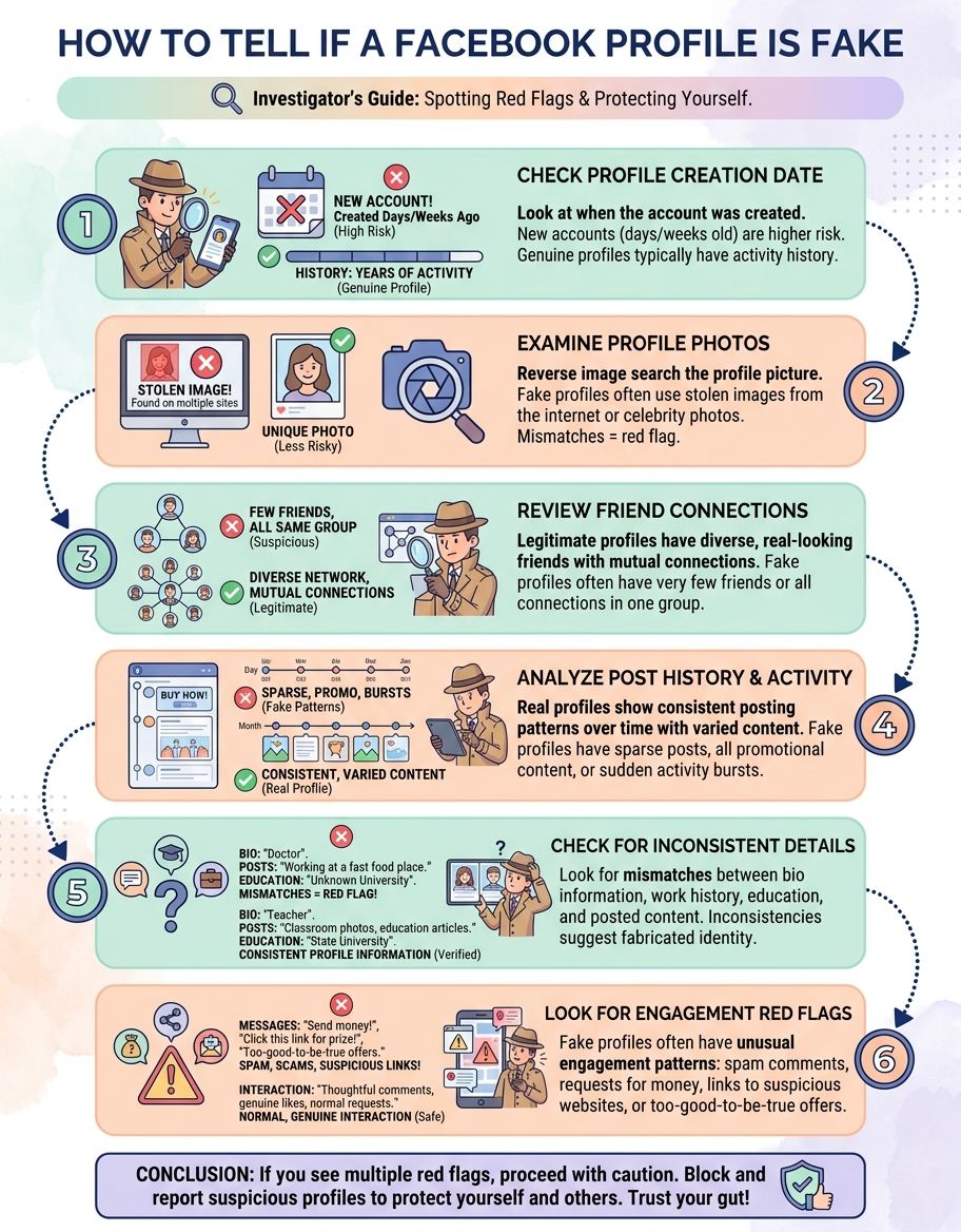 How to Tell If a Facebook Profile Is Fake - Process/Step-by-Step