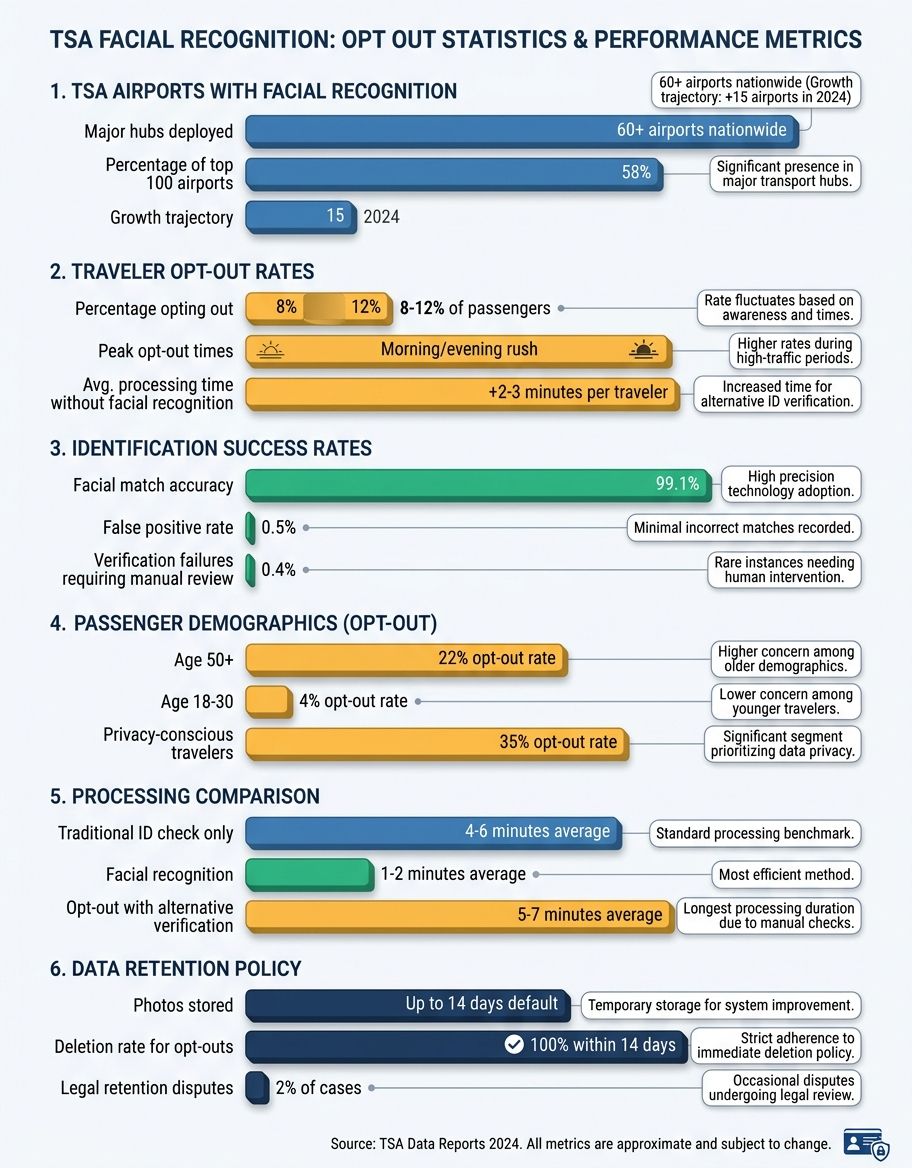 tsa facial recognition opt out - Statistics/Data