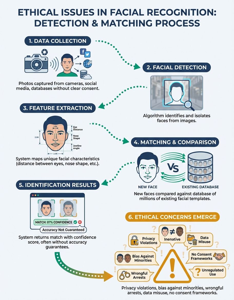 ethical issues with face recognition - Data security and biometric protection