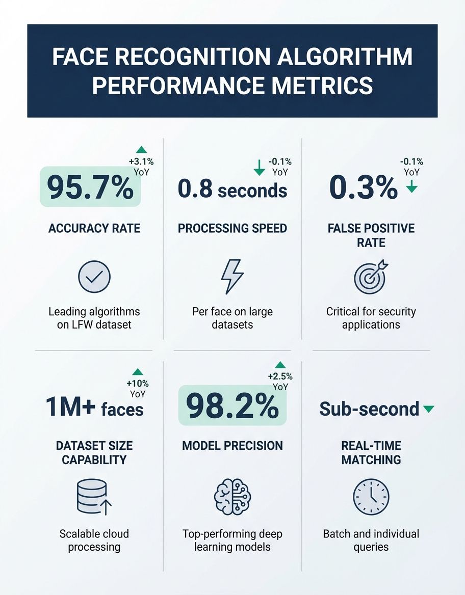 face recognition algorithms for large datasets - Architecture statistics