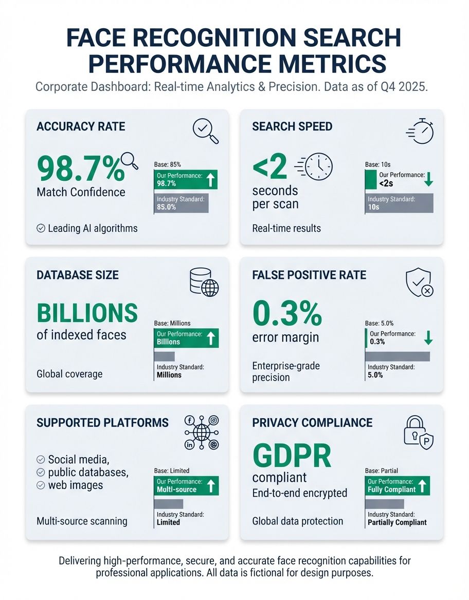face recognition search - statistics visualization