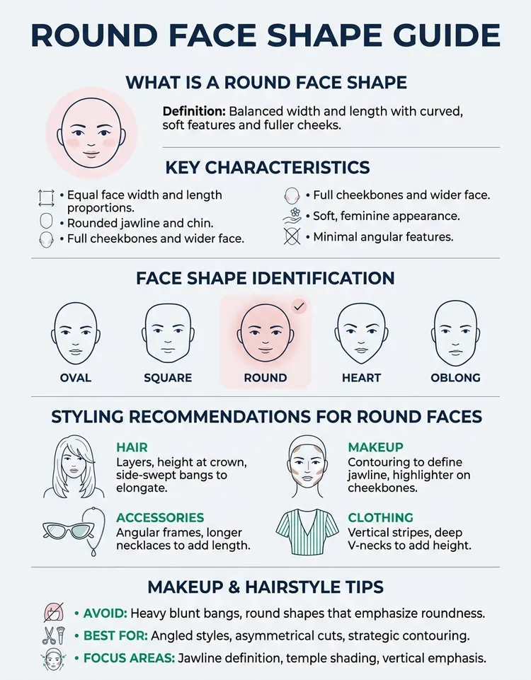 Round Face Shape: How to Identify It and What Styles Look Best