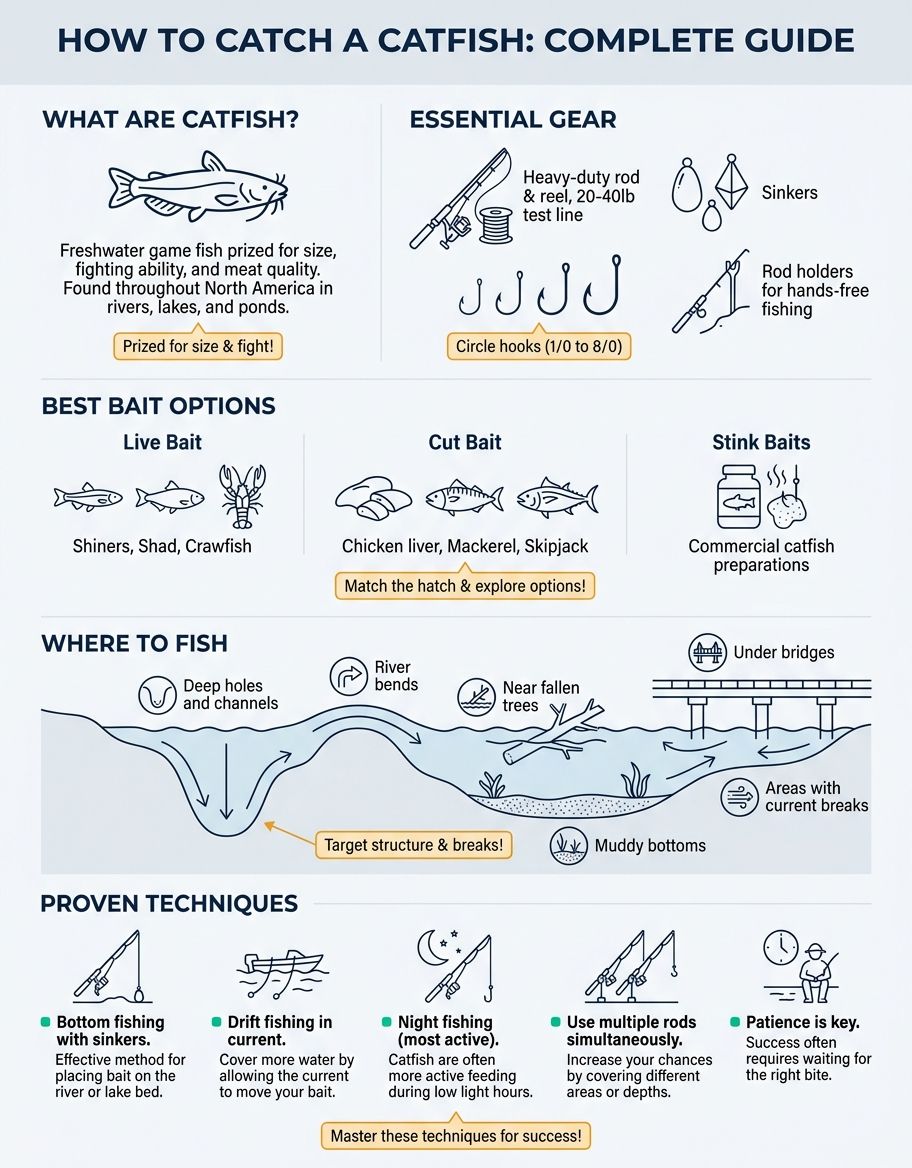 Main concept visualization of how to catch a catfish technology and applications