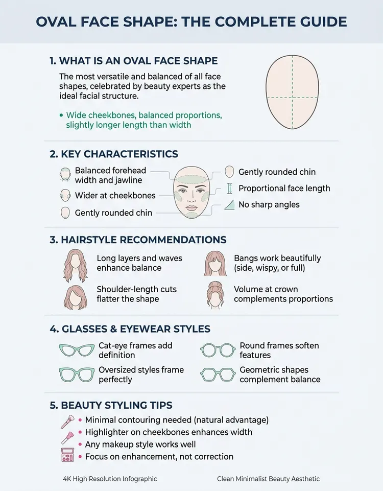 Oval Face Shape: Best Hairstyles, Glasses & Beauty Styles
