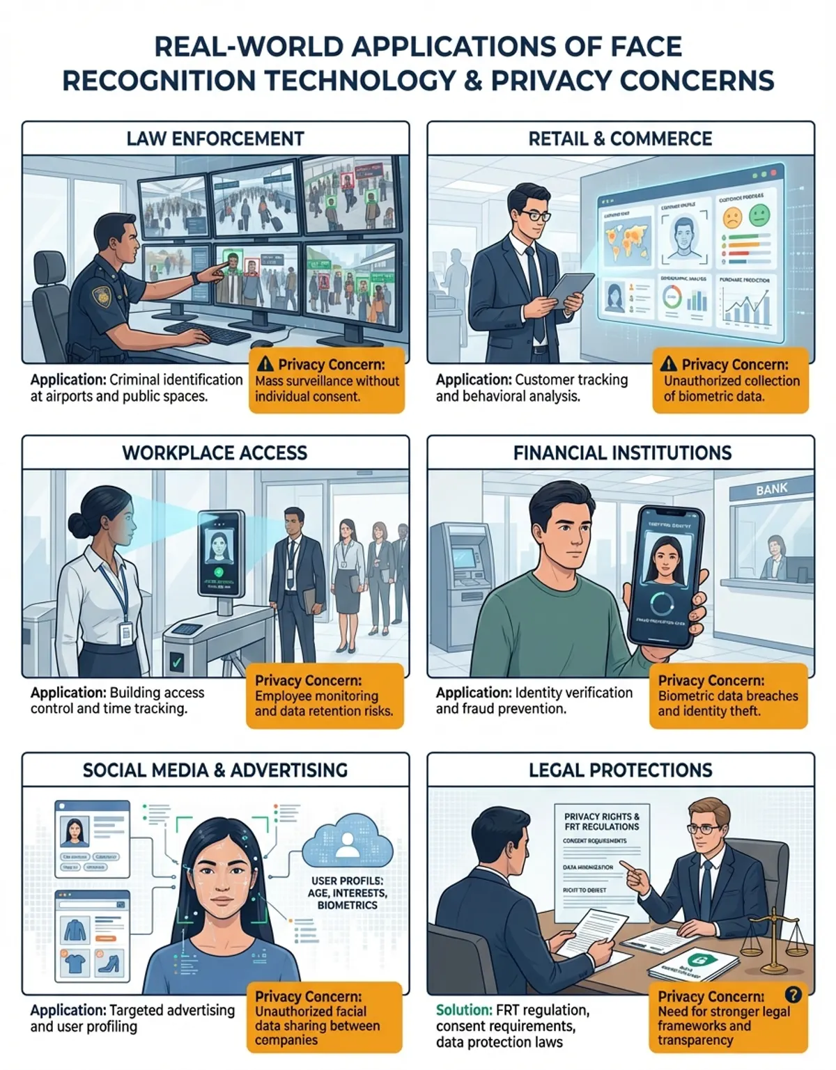 Face Recognition and Privacy Concerns - Privacy Protection Frameworks